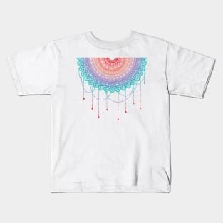 Chandelier half drop colorful mandala Kids T-Shirt